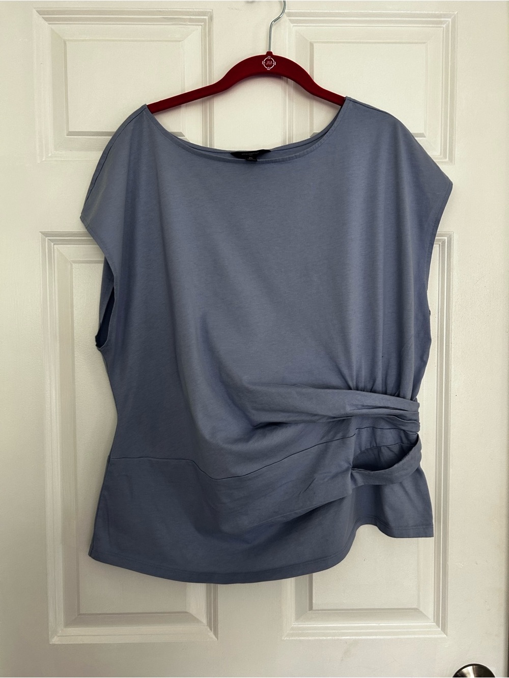 Banana Republic Light Blue Side-Twist Cap Sleeve Top - Picture 4 of 5